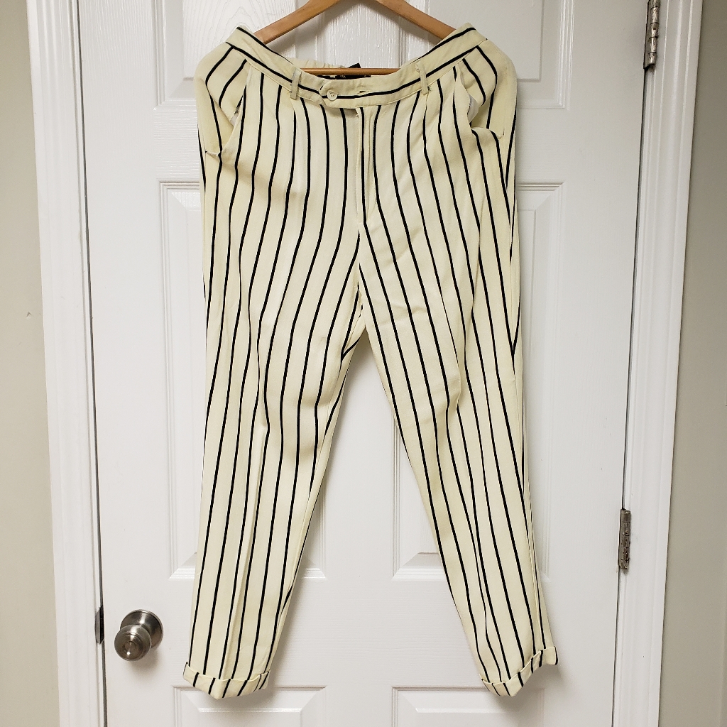 Like An Angel, Large, Cream And Black Strips